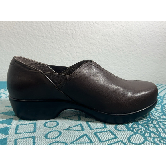 Dansko Brown Leather Mules - Picture 6 of 10